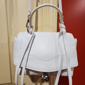 Rebecca Minkoff Stella Mini Satchel White Leather Crossbody Bag, NWOT